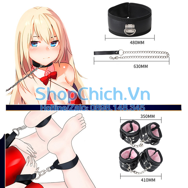 Bộ đồ chơi bondage cao cấp bộ 9 món SM cao cấp