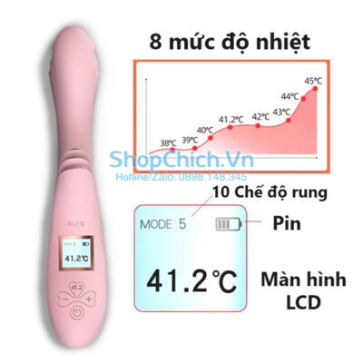 máy rung chem chép duong vật giả LILO tỏa nhiệt tự động