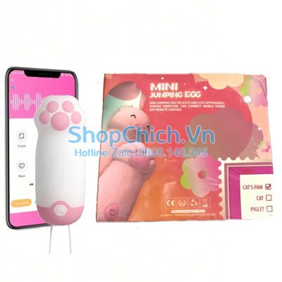 máy rung chem chép máy rung hình chân mèo ngụy trang mini jumping egg