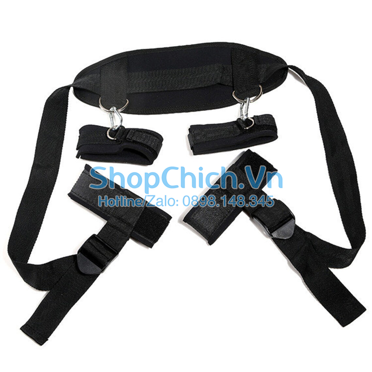 khóa tay chân nhiều tư thế Bộ dây đai khóa tay chân nhiều tư thế SM