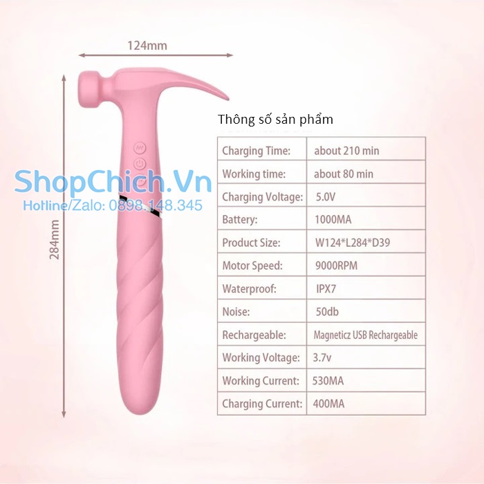 máy rung âm đạo ngụy trang hình búa Máy rung âm đạo ngụy trang hình búa