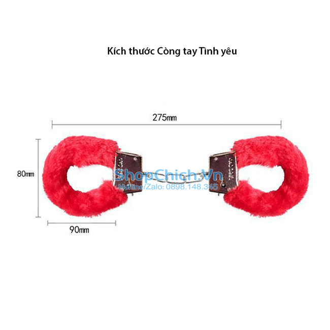 Còng tay tình yêu còng tay tình yêu nhiều màu lông mịn