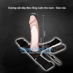 dương vật dây đeo dương vật dây đeo rỗng ruột có rung