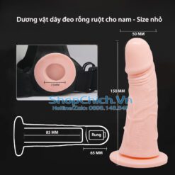 dương vật dây đeo dương vật dây đeo rỗng ruột có rung
