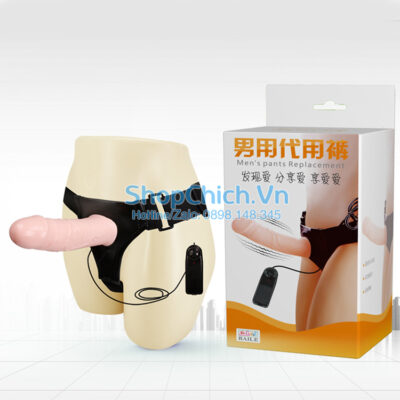 dương vật dây đeo dương vật dây đeo rỗng ruột có rung