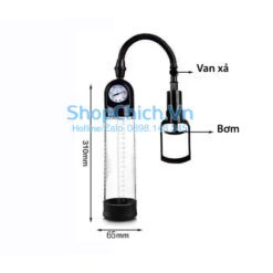 Máy tập tăng kích thước dương vật Máy tập tăng kích thước dương vật Penis Pump PowerUp Nâu - Ảnh 2