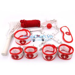 Bộ 9 Món SM Cosplay nhập vai nữ Y Tá Đồ chơi SM Cosplay nữ Y Tá