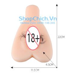 Âm đạo giả có Lông cầm tay kèm trứng rung Âm đạo giả mini gắn lông mu có rung