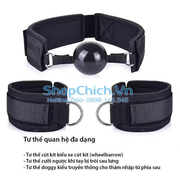 ball mouth ball mouth bóng miệng kèm còng tay SM