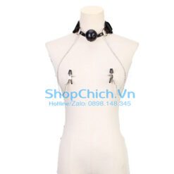 Bộ phụ kiện SM khóa tay Kèm Bóng miệng và Kẹp ngực bộ phụ kiện SM khóa tay kèm bóng miệng và kẹp ngực
