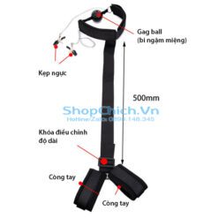 Bộ phụ kiện SM khóa tay Kèm Bóng miệng và Kẹp ngực bộ phụ kiện SM khóa tay kèm bóng miệng và kẹp ngực