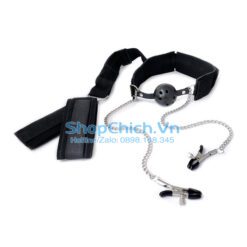 Bộ phụ kiện SM khóa tay Kèm Bóng miệng và Kẹp ngực bộ phụ kiện SM khóa tay kèm bóng miệng và kẹp ngực