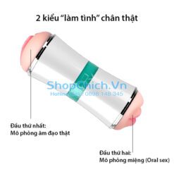 Cốc thủ dâm 2 đầu cho nam FOX cốc thủ dâm 2 đầu fox