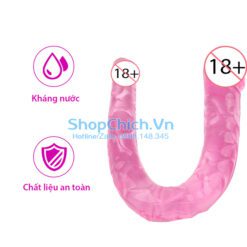 Dương vật giả thủ dâm đồng tính nữ Dương vật giả thủ dâm đồng tính nữ 2 đầu