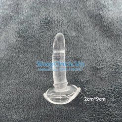 Dương vật giả trong suốt dương vật giả trong suốt gắn tường 2*9cm
