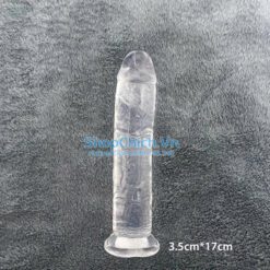 Dương vật giả trong suốt dương vật giả trong suốt gắn tường 3.5*17cm