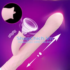 máy rung liếm thụt xoay giữ nhiệt máy massage thủ dâm đa năng cho nữ