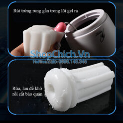 máy thủ dâm cho nam rung máy thủ dâm cho nam rung tự động 10 chế độ CAT CUP