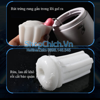 máy thủ dâm cho nam rung máy thủ dâm cho nam rung tự động 10 chế độ CAT CUP