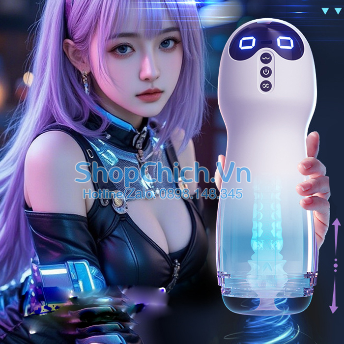 máy thủ dâm cho nam rung máy thủ dâm cho nam rung tự động 10 chế độ CAT CUP